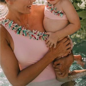 Summersalt confetti side stroke swim suit